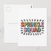 Sprinkle Squad | Baby-strooi Briefkaart (Voorkant / Achterkant)
