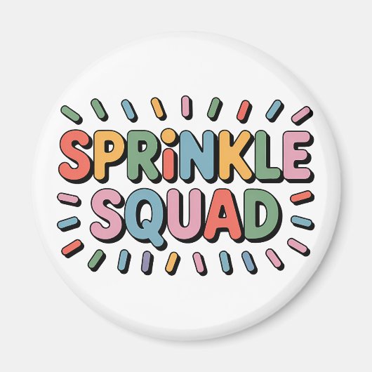 Sprinkle Squad | Baby-strooi Magneet (Voorkant)