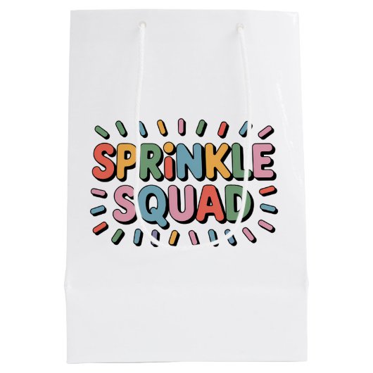 Sprinkle Squad | Baby-strooi Medium Cadeauzakje (Achterkant)