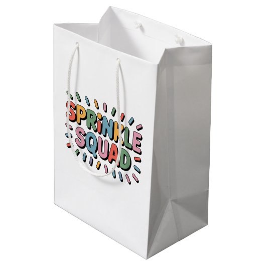 Sprinkle Squad | Baby-strooi Medium Cadeauzakje (Achterkant Gekanteld)