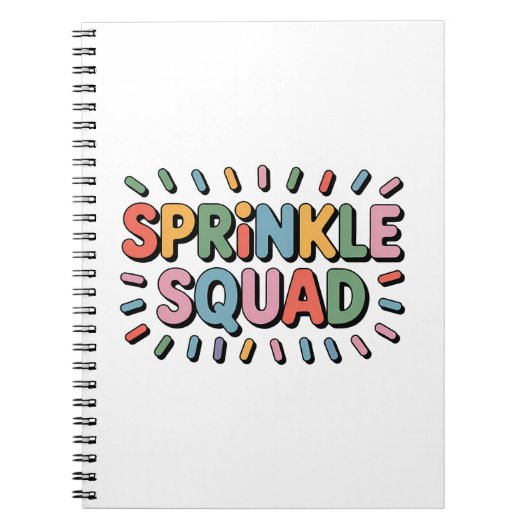 Sprinkle Squad | Baby-strooi Notitieboek (Voorkant)