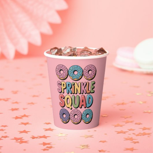 Sprinkle Squad | Baby-strooi Papieren Bekers (Insitu)