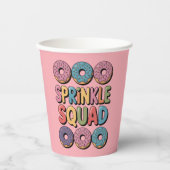 Sprinkle Squad | Baby-strooi Papieren Bekers (Voorkant)