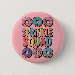 Sprinkle Squad Baby-strooi Ronde Button 5,7 Cm
