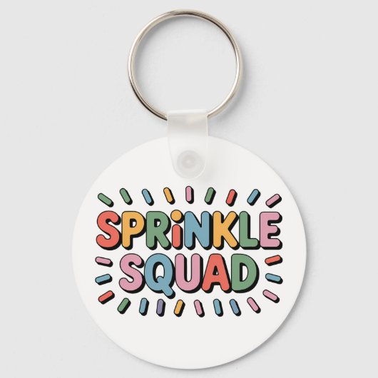Sprinkle Squad | Baby-strooi Sleutelhanger (Voorkant)