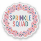 Sprinkle Squad | Baby-strooi Sticker (Voorkant)