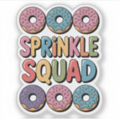 Sprinkle Squad | Baby-strooi Sticker (Voorkant)