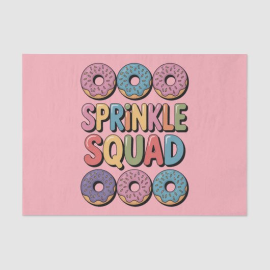 Sprinkle Squad | Baby-strooi Tissuepapier (Voorkant)