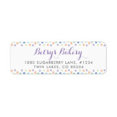 Sprinkle Stippen Bakery Return Address Label (Voorkant)