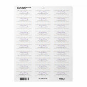 Sprinkle Stippen Bakery Return Address Label (Full Sheet)