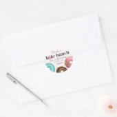 Sprinkled Donut Circle Favor Sticker Party (Envelop)