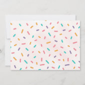 Sprinkled Donut TWEE lief verjaardagsfeestje voor  Kaart (Achterkant)