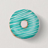 Sprinkled Donut Verjaardagsfeestje Baby shower Fav Ronde Button 3,2 Cm (Voorkant)