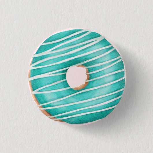 Sprinkled Donut Verjaardagsfeestje Baby shower Fav Ronde Button 3,2 Cm (Voorkant)