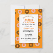 Sprinkled donuts alle gelegenheid Sinaasappel klei Kaart (Voorkant)