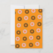 Sprinkled donuts alle gelegenheid Sinaasappel klei Kaart (Achterkant)
