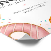 Sprinkled Donuts Verjaardag Baby shower Favorieten Poster (Hoek)