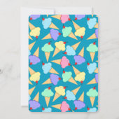 Sprinkled met liefde Ice Cream Cones Baby shower Kaart (Achterkant)