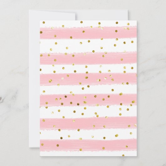 Sprinkled with love baby sprinkle Uitnodiging (Achterkant)