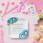 Sprinkled with Love Customizable Square Plate  Papieren Bordje (Feest)