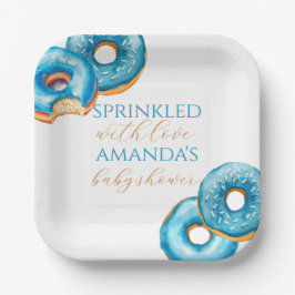 Sprinkled with Love Customizable Square Plate  Papieren Bordje