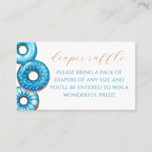 Sprinkled with Love Diaper Raffle Insert Informatiekaartje (Voorkant)