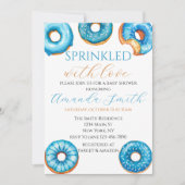 Sprinkled with Love Donut Baby shower Invitation Kaart (Voorkant)