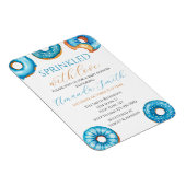 Sprinkled with Love Donut Baby Shower Invitation Magneet (Rechterzijde)