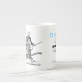 Sprinkler Brandweerman 90th Verjaardag gepersonali Porselein Kop (Voorkant)