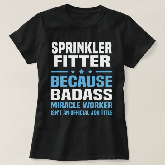 Sprinkler Fitter T-shirt (Design voorkant)
