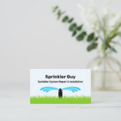 Sprinkler Irrigatie Fitter en Reparatie Visitekaartje (Staand voorkant)