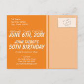 Sprinkler of brandweerman 50e verjaardag Bewaar de Aankondigingskaart (Achterkant)