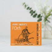 Sprinkler of brandweerman 70e verjaardag Bewaar de Aankondigingskaart (Staand voorkant)