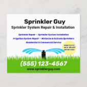 Sprinkler reparatie en installatie flyer (Voorkant)
