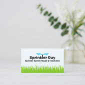 Sprinkler reparatie en installatie visitekaartje (Staand voorkant)