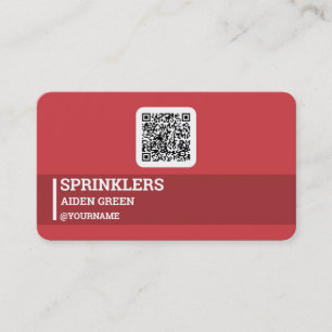 Sprinklers Irrigatie Aangepaste QR Visitekaartje