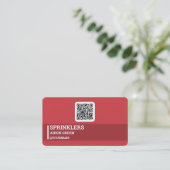 Sprinklers Irrigatie Aangepaste QR Visitekaartje (Staand voorkant)