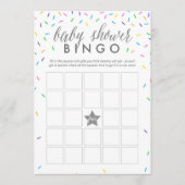 Sprinkles Baby shower Bingo Game Kaart (Voorkant)