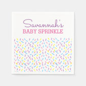 Sprinkles Baby Sprinkle Baby shower Napkin Servetten (Voorkant)