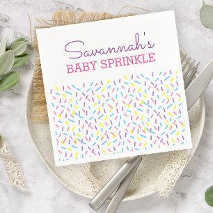 Sprinkles Baby Sprinkle Baby shower Napkin Servetten