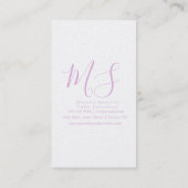 Sprinkles Bakery Pastel Visitekaartje (Achterkant)