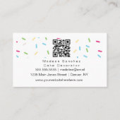 Sprinkles Bakery Regenboog Cupcakes Bar code Visitekaartje (Achterkant)