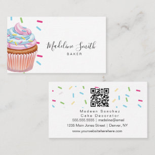 Sprinkles Bakery Regenboog Cupcakes Bar code Visitekaartje