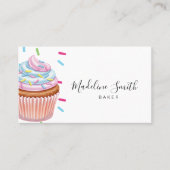 Sprinkles Bakkerij Rainbow Cupcakes Streepjescode Visitekaartje (Voorkant)