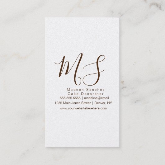 Sprinkles Bakkerijijs Schuim Krullen Visitekaartje (Achterkant)