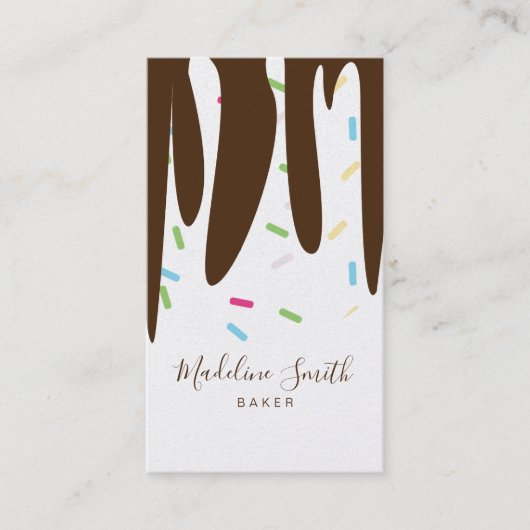Sprinkles Bakkerijijs Schuim Krullen Visitekaartje (Voorkant)