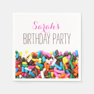 Sprinkles Birthday Party Napkins Servetten
