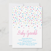 Sprinkles Confetti Baby Sprinkle Shower Kaart (Voorkant)