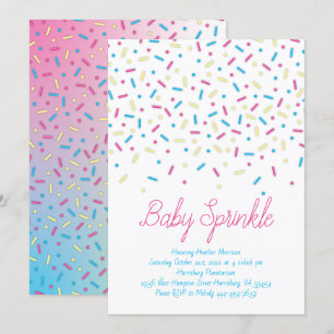 Sprinkles Confetti Baby Sprinkle Shower Kaart