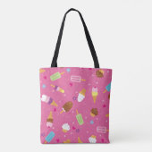 Sprinkles, cupcakes, ice cream, and popsicles scat tote bag (Achterkant)